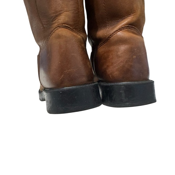 Justin Boots Aged Bark Youth Sz 3.5 D Work Boots 4782 - Picture 4 of 6